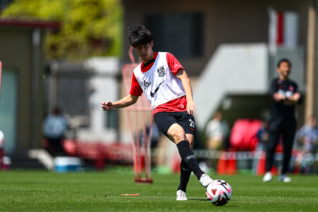 4.15 TRAINING | 📷 ホーム G大阪戦まで、あと5日!! #佐藤瑶大 の