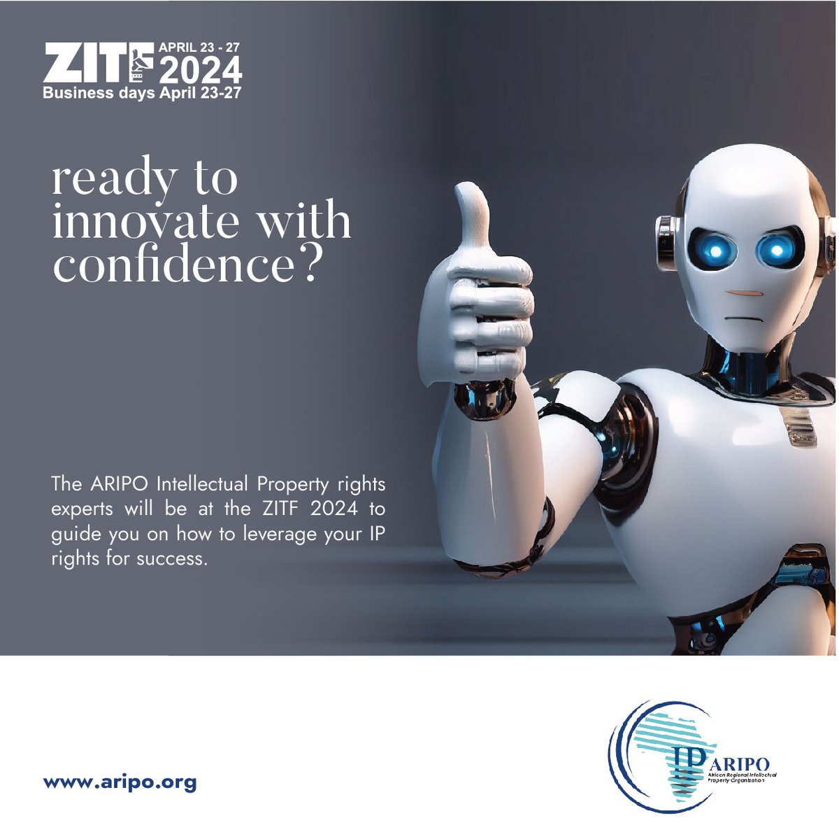 🔊 We are excited to announce that #ARIPO will exhibit at the upcoming Zimbabwe International Trade Fair edition @ZITF1! Visit our stand to interact with our #IP experts and innovate with confidence! #ZITF2024 #trademarks #patents #copyright #traditionalknowledge…