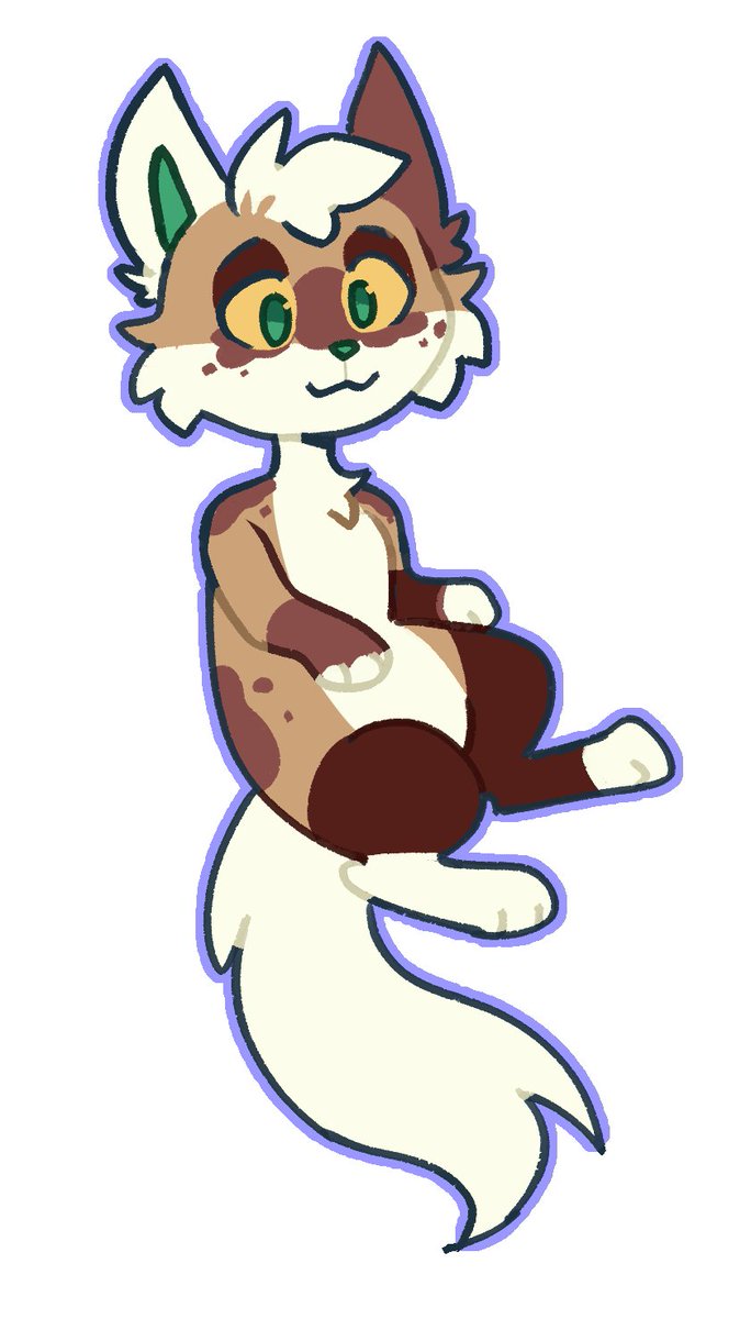 Phone doodle I did for myself of my sona Fern! 💚🌿