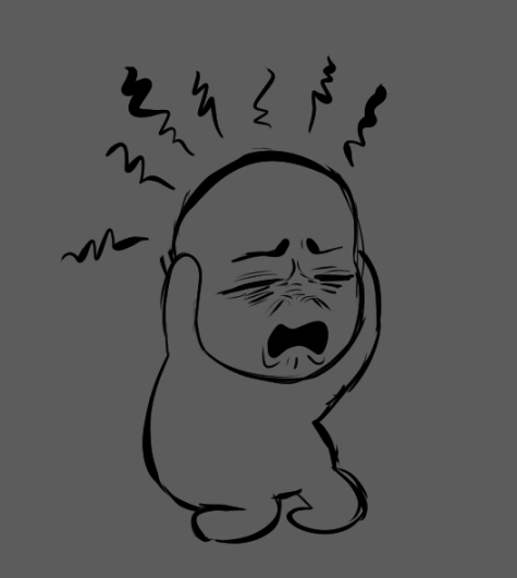 [reaction pic doodle] got sick ow ow ow i have alot on my plate rn i dont need this