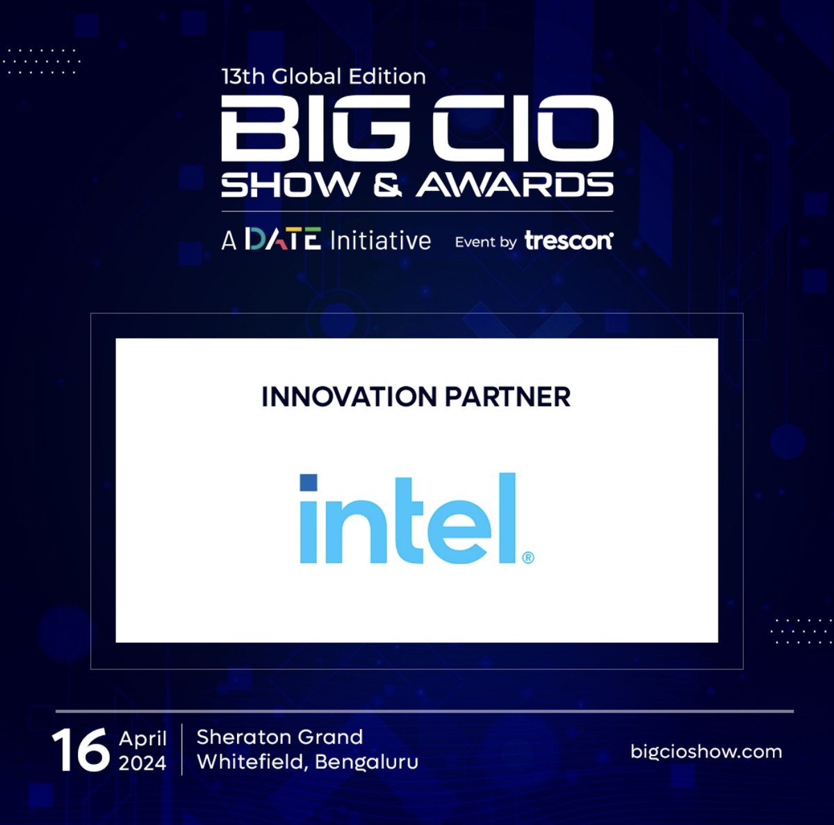 @TresconGlobal proudly presents the Big CIO Show and Awards in partnership with @intel Corporation, our Innovation Partner.

Register now: hubs.li/Q02sQycj0 

@DateWithTech23

#BigCIOShow #CIOs #ThoughtLeadership #BusinessFocused