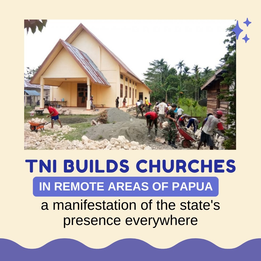 subang_damai's tweet photo. TNI builds churches in remote areas of Papua
#IndonesianMilitaryHelpPapuan #NoSeparatism #CaringEachOther #BuildingTheChurch #PapuaNKRI https://t.co/BXQoRMWRLS