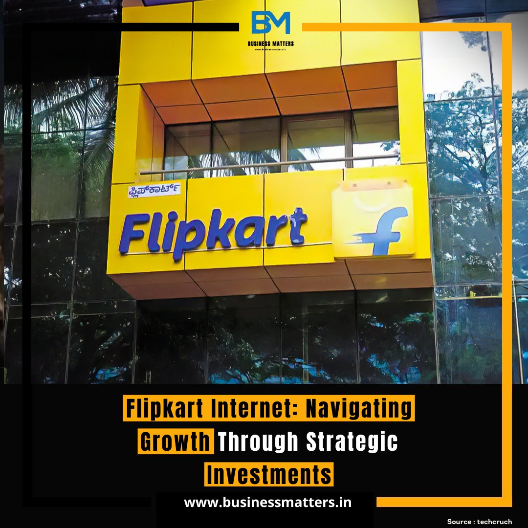 Flipkart Internet, the marketplace arm of the Walmart-backed company, has raked in INR 1,421 Cr (around $170 Mn) from its Singapore parent via an internal cash transfer

#FlipkartInternet #StrategicInvestments #EcommerceGrowth #InnovationInTech #MarketLeader #WalmartBacked