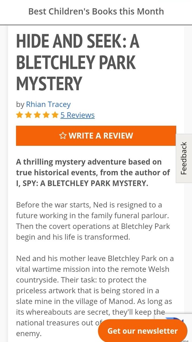 'I thought it was going to be a bit like Enid Blyton's adventure books, but it was much better than that.' Thanks DollyMixture (age 11) for this review. #BestChildrensBooks #BooksOfTheMonth and 5⭐️ reviews on @toppsta for #HideandSeekMystery 🦮🖼🚂