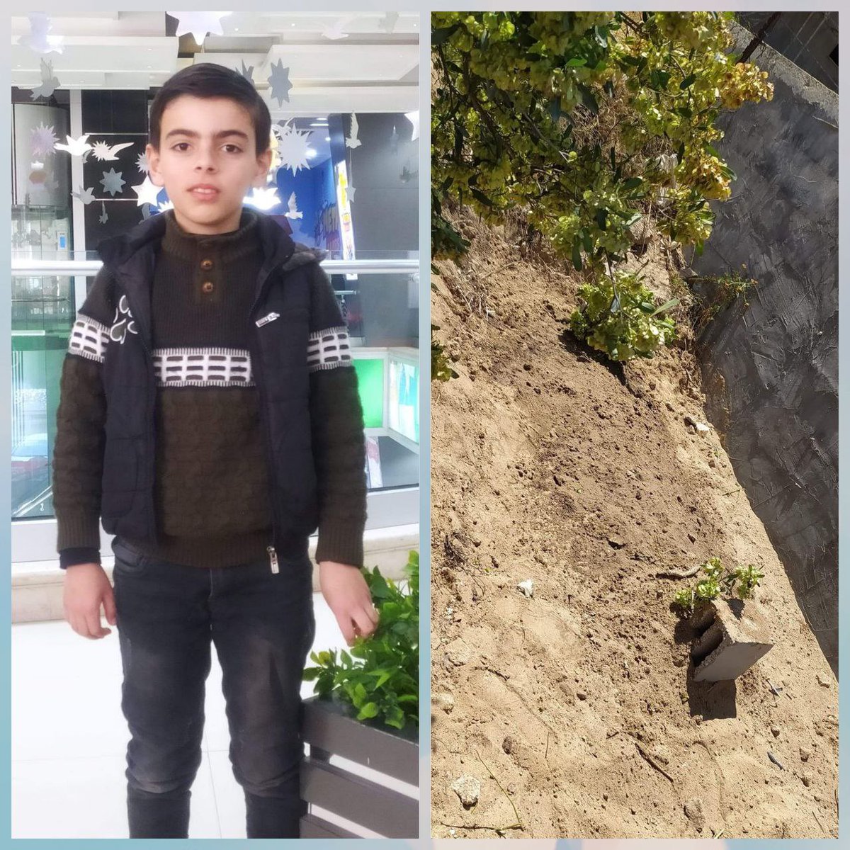 🚨Breaking: After 82 days, the body of a child Ahmed Samour, was found near the Japanese neighborhood in Khan Younis southern #Gaza Strip . It was concealed by the Israeli army. He was shot by a sniper on Trans Street while leaving Nasser Hospital on January 24.