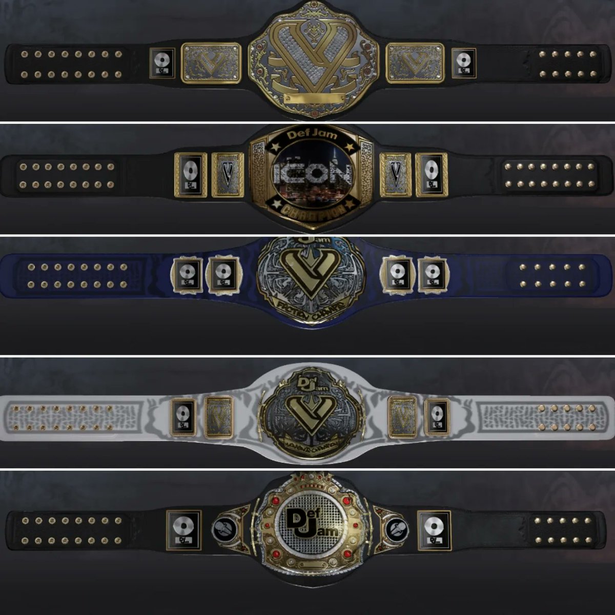 CJ_CAD50's tweet photo. WaleMania x DefMania venue &amp; Championship Belts available on #DefJam2k24 #DefJamWorldWar 
@DefJam
@Dre41Gaming 
@WrestleBars
@Wale 
@wwegames

Tags:
#DefJamVendetta2k24
#DefJamWaleMania
#CAD50ScorpionSoldier
#WrestleBars https://t.co/jicsoFfNmK