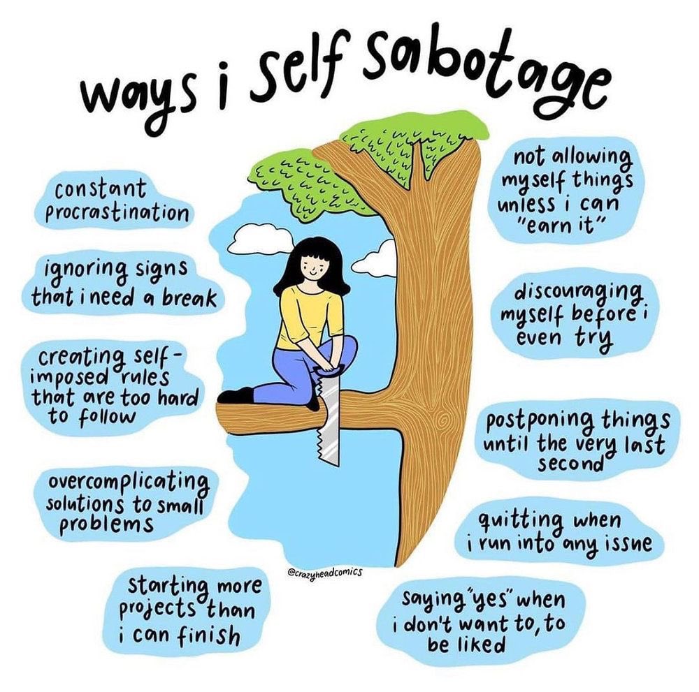 #selfsabotage #selfcare #selfesteem #boundaries #procrastination