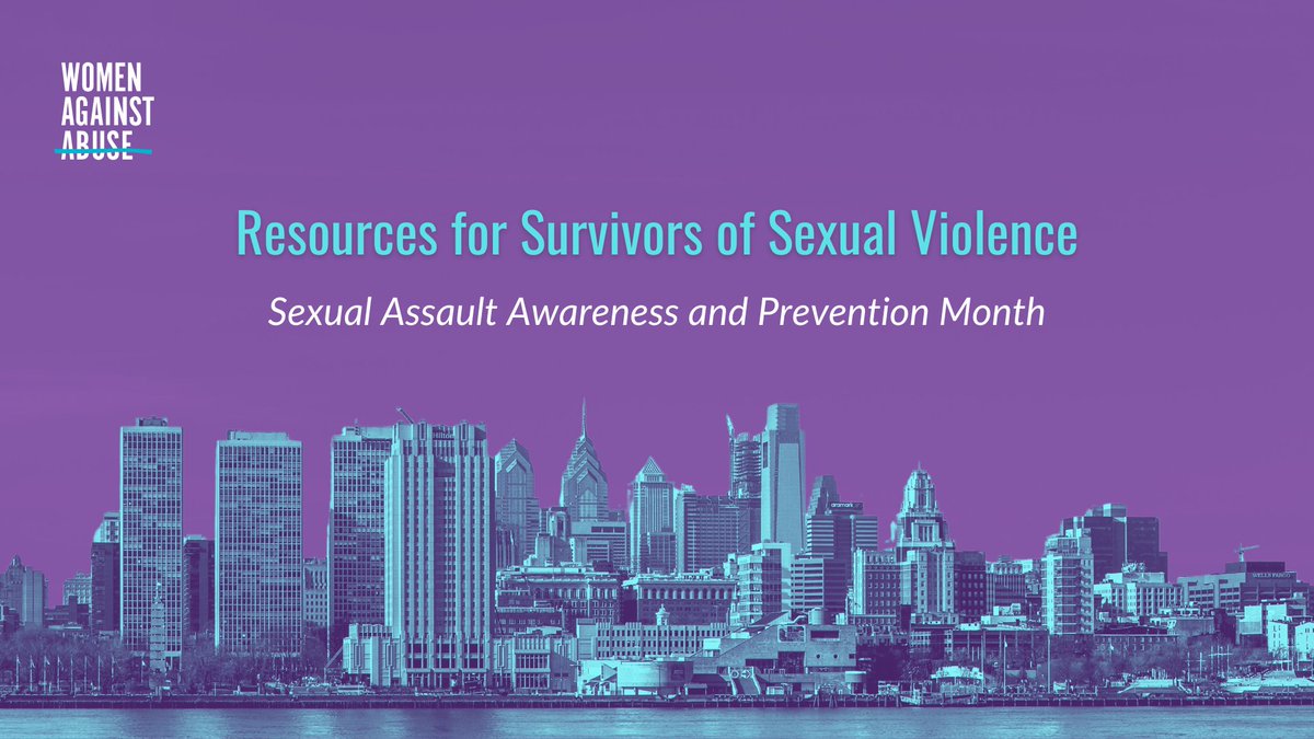 Sexual violence is alarmingly common, but help is available. Several organizations in Philadelphia offer counseling, legal advice & related support for survivors, including @WOARphila and @DrexelUniv's Philadelphia Sexual Assault Response Center: healthymindsphilly.org/resources-sexu… #SAAPM