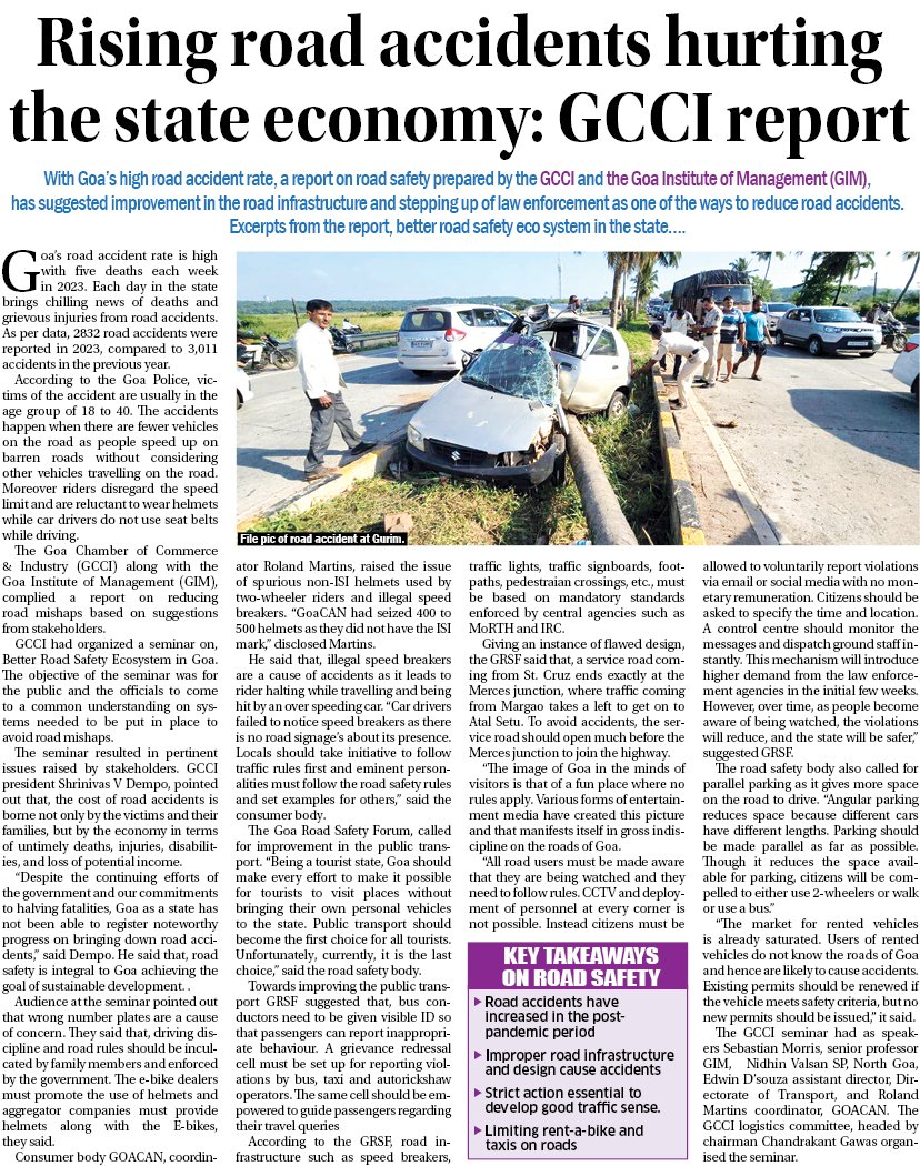 Navhind_Times's tweet photo. #roadsafety #NavhindTimes https://t.co/Ld6cTFzgIy