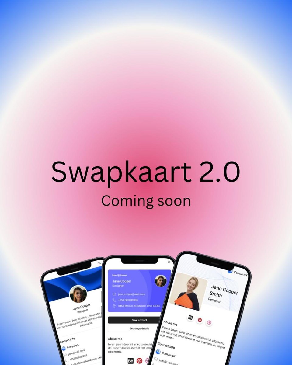 Happy Monday ⭐️

This week we are launching Swapkaart 2.0. Our most recent update on the platform packed with cool features such as themes, widgets, roles and much more!

Get you free digital business card: swapkaart.com 

#buildinpublic #indiehackers #digitalbusiness