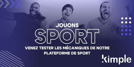 [Sport] Et si vous décidiez de surfer sur la vague de cette fibre sportive chez vos clients et prospects pour lancer une nouvelle campagne de jeu. 🕹Inspirez-vous en testant nos nombreuses mécaniques : jouons-sport-by-kimple.com🤾‍♂️