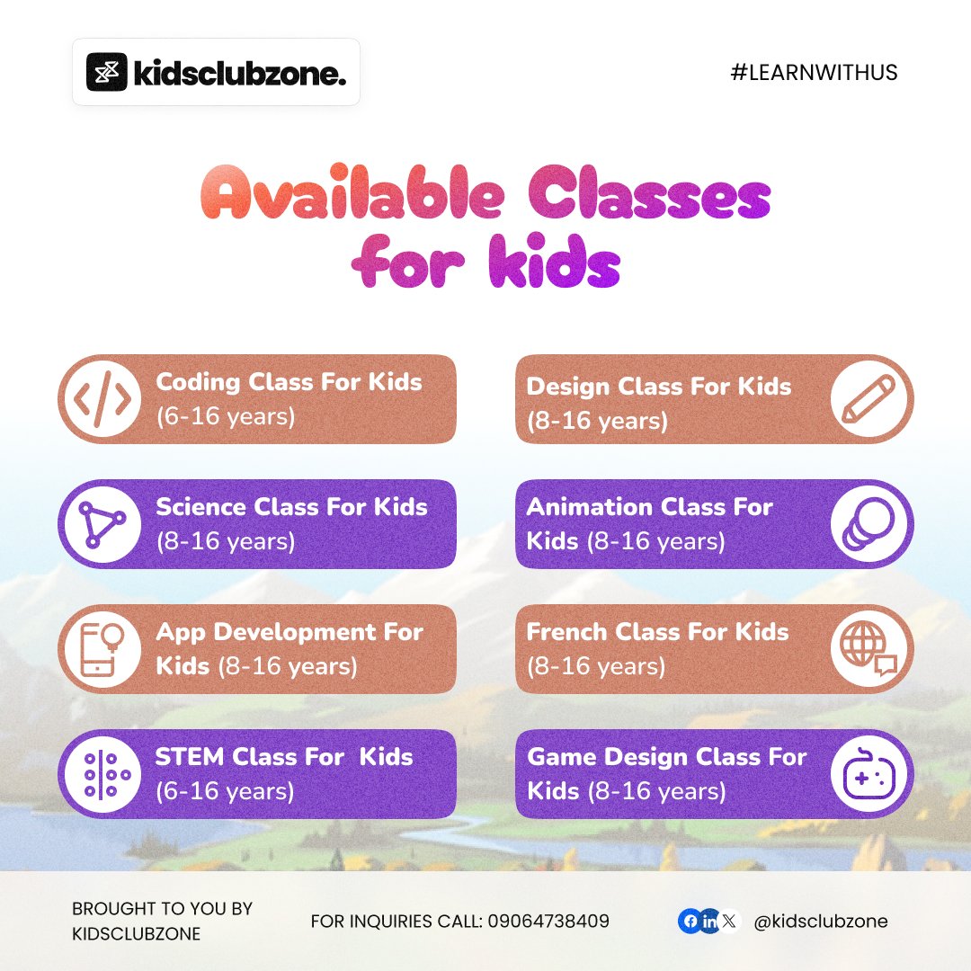 A Monday morning reminder that KidsClub is not only for kids. 

Young adults, fresh out of secondary school, awaiting admission can enroll at KidsClub. 

Tag your friends, families, colleagues and acquaintances, repost for them to see.