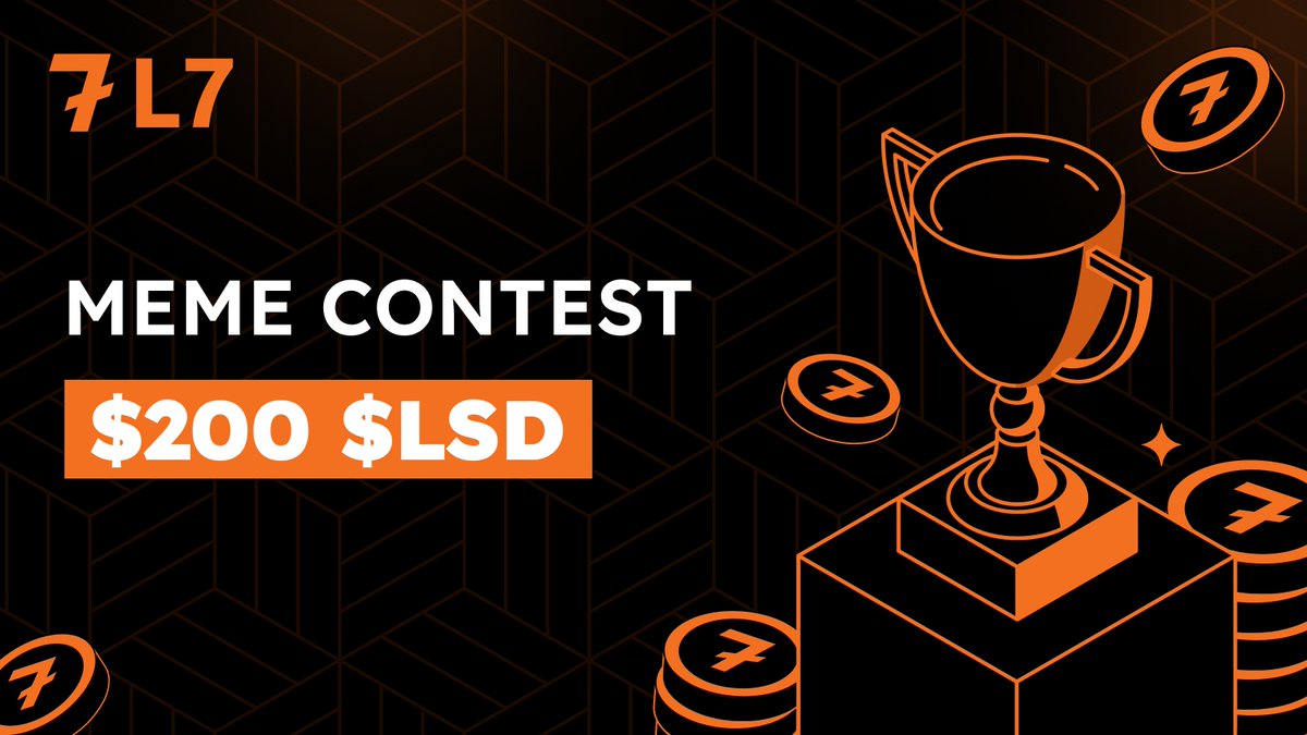 😍 Meme Contest!!! 😍

🏆 Top 10 Best Crypto Memes Win From a Prize Pool of $200 $LSD! 🤑

🤔 How To Play? 💸
1⃣ Comment below with your best #crypto meme!
2⃣ Follow Us + RT + Tag 3 friends!
3⃣ Get creative, dank, and clever!

📢 Winners will be announced 22/04/2024! 📢

#L7