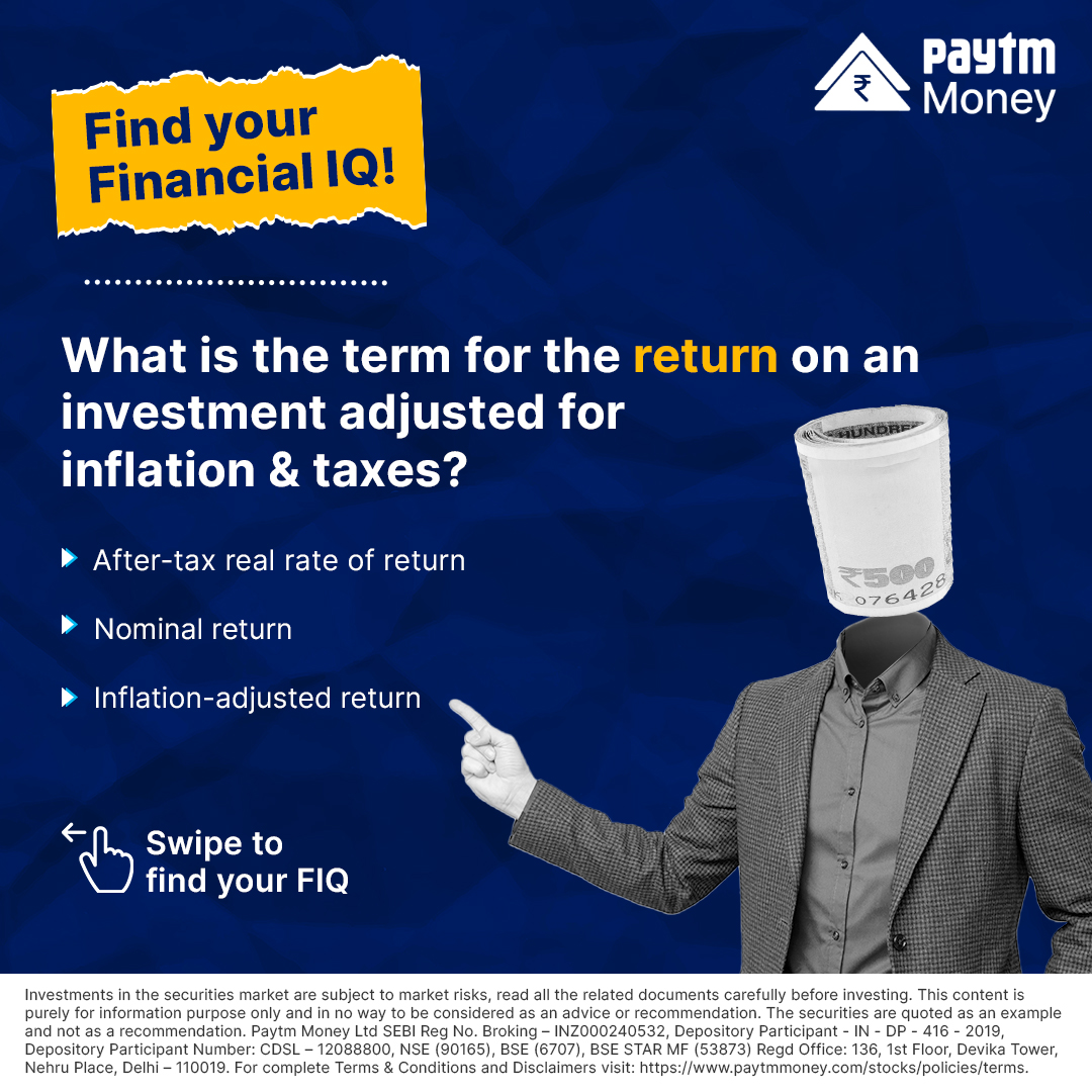 PaytmMoney's tweet photo. It's really important that you increase your #FIQ score!
So, really…how much was your score this time? Let us know in the comments and stay tuned to learn more about the world of investments and finance.
#PaytmMoney #RealReturn #OptionsTrading #FinancialIQ https://t.co/ECUSiNp6eW