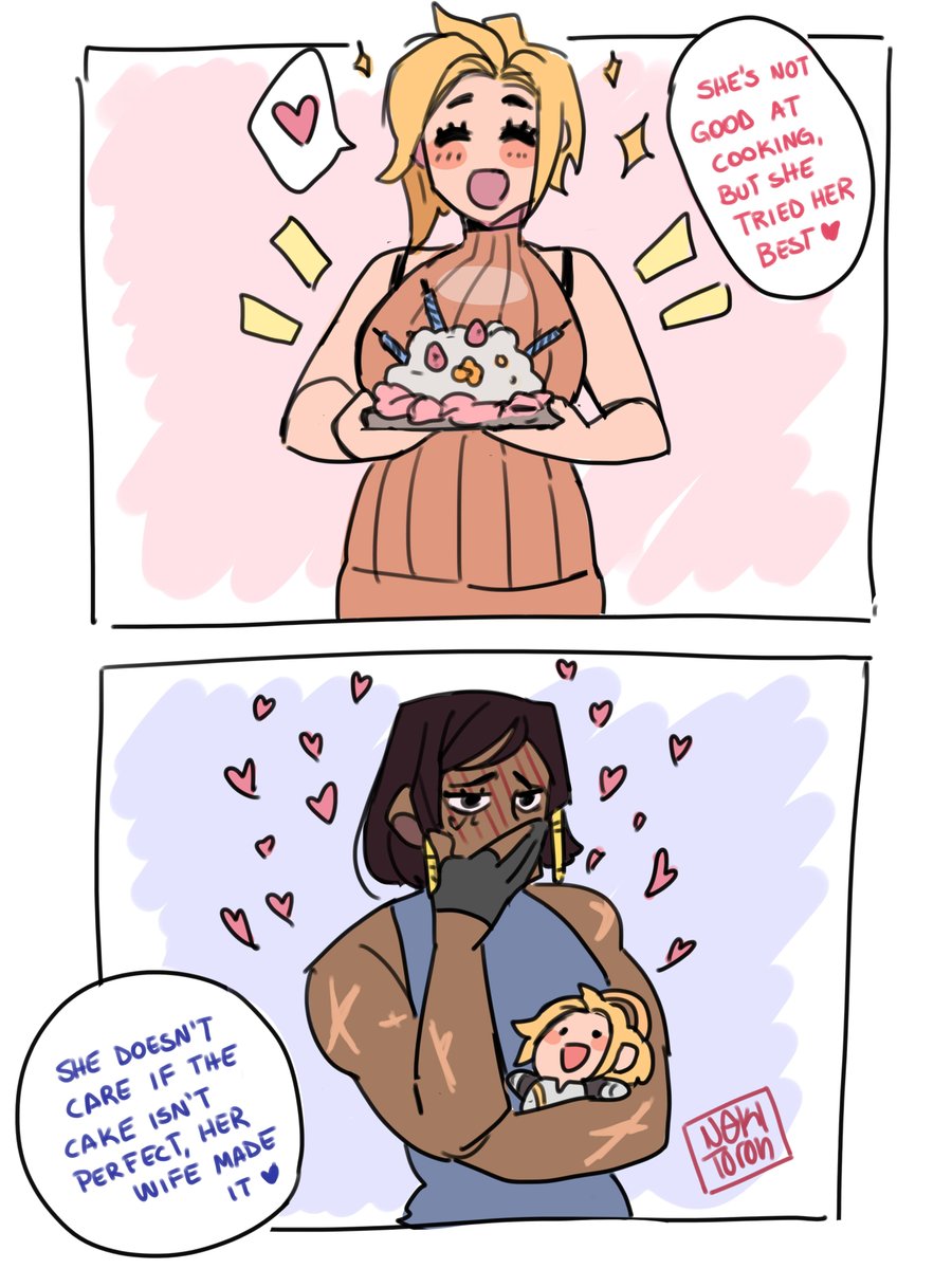 Happy B-Day Fareeha! 🥰🥳🎂
#Pharmercy #Pharah #Mercy #Overwatch2 #OverwatchFanart 