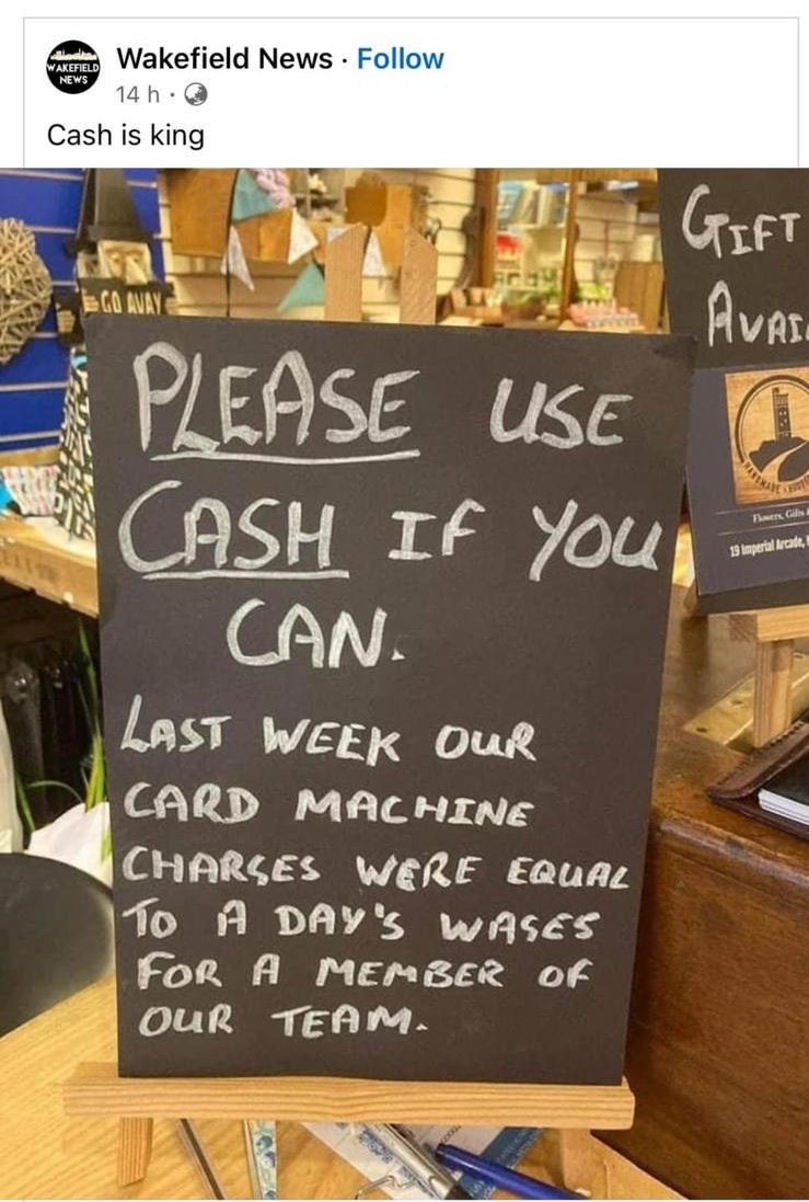 The amount of money Aussies pay in electronic payment charges has gone from hundreds of millions to over $4 billion in just a few years. #CashIsKing