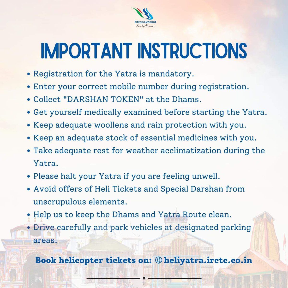 rohitjoshi001's tweet photo. experience like no other.

#Uttarakhand #Uttarakhandtourism #Chardham #chardhamyatra2024 #onlineregistration #Yumnotri #Gangotri #Kedarnath #Badrinath #IncredibleIndia https://t.co/JYqm2dikMB