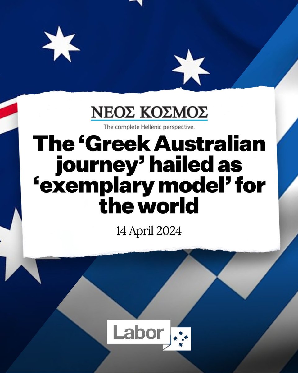 The Greek Australian journey mirrors the modern Australian experience, serving as an exemplary model not only for other communities, but for the world.