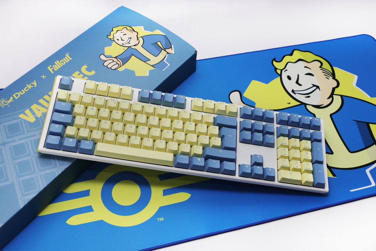 duckyglobal's tweet photo. @Fallout is about to land in the UK and Germany! 🚀
We offer the ISO version and provide the English (UK) and German (DE) layouts.
Don't miss out this time💛💙
UK: @OverclockersUK
DE: @Caseking
#duckychannel #bethesda #fallout #vaulttec #limitededition #one3 #mechanicalkeyboard https://t.co/ZekGDVbctM