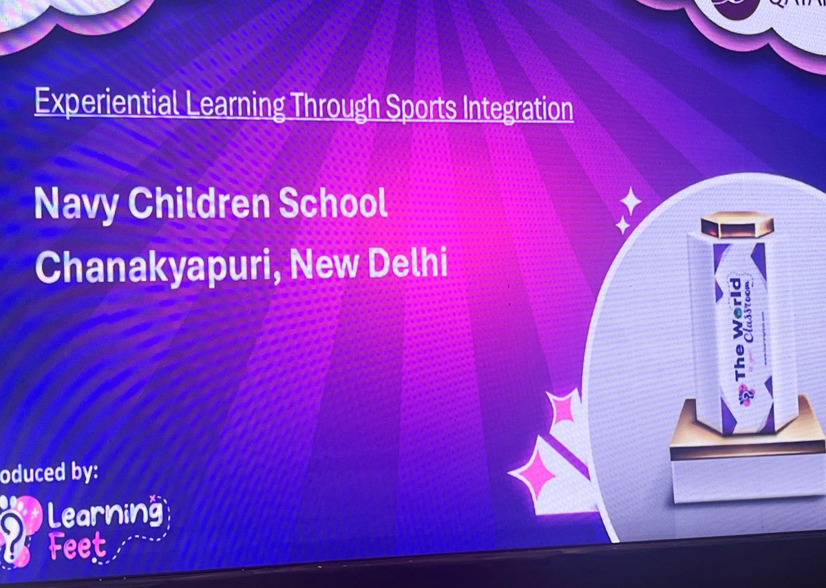 IN_NCSDelhi's tweet photo. #AestheticSchoolAward 2023-24 by Learning Feet for '#ExperientialLearning through #SportsIntegration' was presented to #NCSDelhi on 12 Apr 24. Such honours reinforce our resolve to remain steadfast in the efforts towards #HolisticEducation in true spirit of #NEP2O20. https://t.co/rJkZj3Wa6D