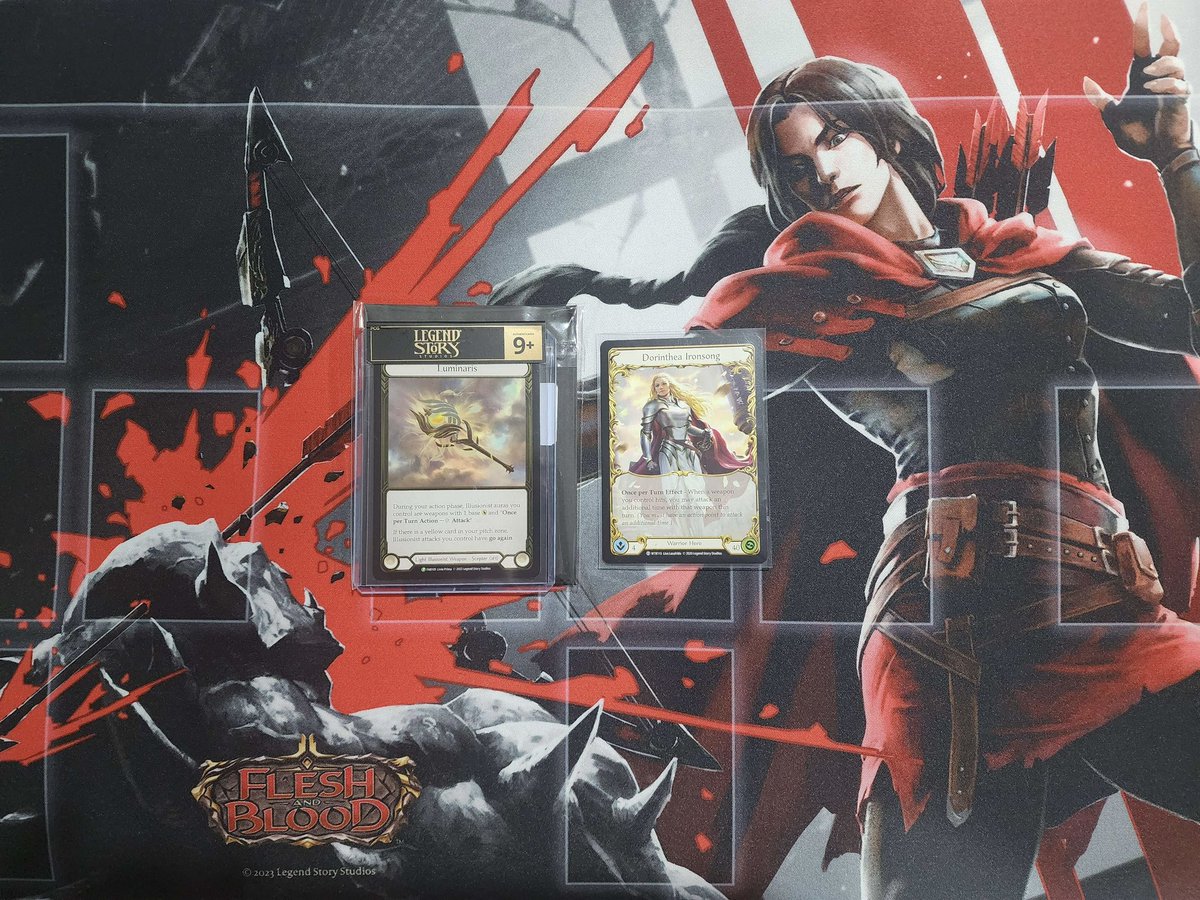 See413See's tweet image. Got my first PQ win! Ran it back after losing the finals yesterday.
Round 1 vs Dash 💀
Round 2 vs Kayo ✅
Round 3 vs Dorinthea ✅
Round 4 vs Riptide ✅ (Burdens FTW)
Round 5 vs Kano 💀
Top 8 vs Dash ✅
Top 4 vs Kano ✅
Finals vs Katsu ✅
Loving the Luminaris 😍