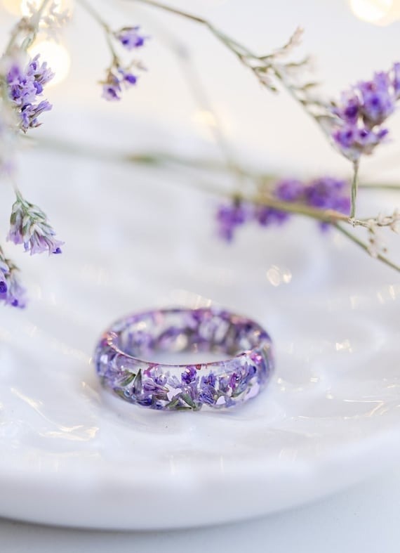 Prominezshop's tweet photo. Resin Ring With Dried Lilac Flowers https://t.co/OTpqnbbzEw