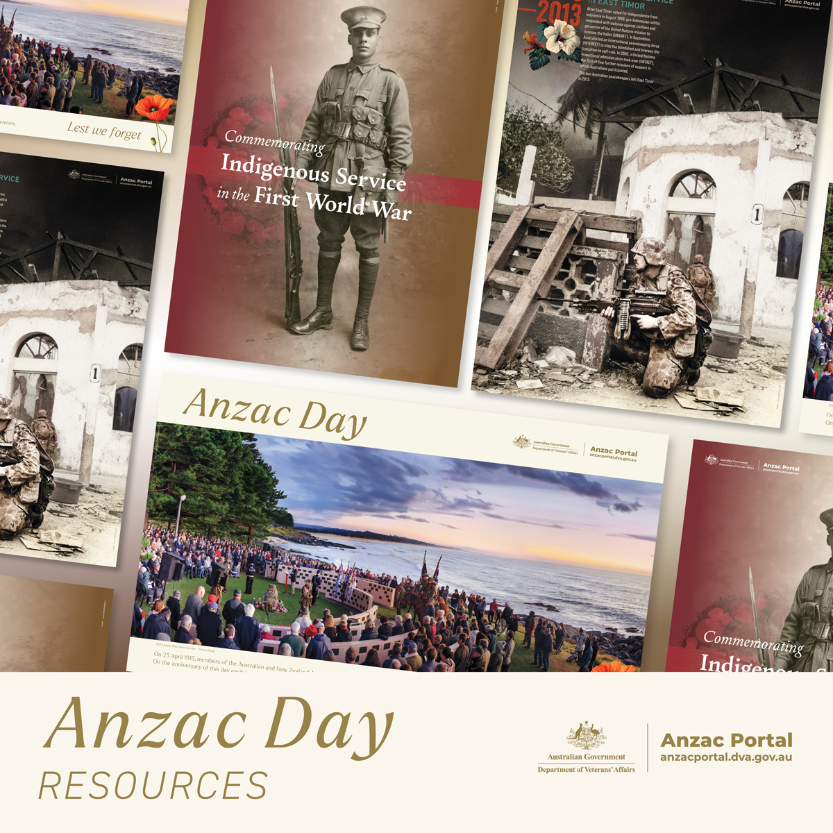 Each year, we distribute commemorative packs to ensure the service and sacrifice of our military personnel lives on in the hearts of all Australians. The 2024 pack includes three unique commemorative posters. Find out more by visiting our Anzac portal – anzacportal.dva.gov.au/commemoration/…