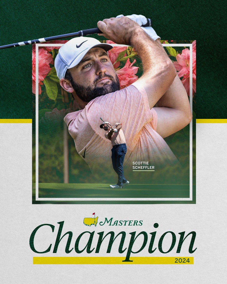 Congratulations Scottie - setting the bar high to anyone who wants to be #1 in the world - well done. <a href="/TheMasters/">The Masters</a>  @ScottieScheffler