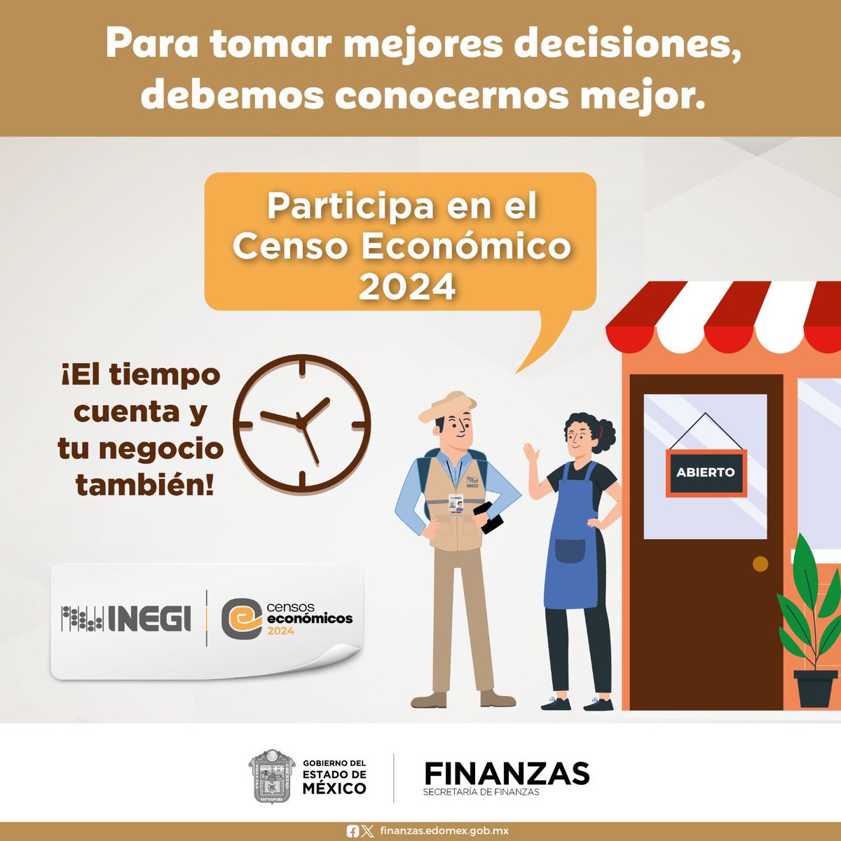 Con el objetivo de generar indicadores económicos de México, el INEGI continúa realizando el #CensoEconómico2024, dirigido a negocios. La información que compartas será de carácter confidencial. #TuNegocioCuenta, ¡participa! Consulta más información: censoseconomicos2024.mx