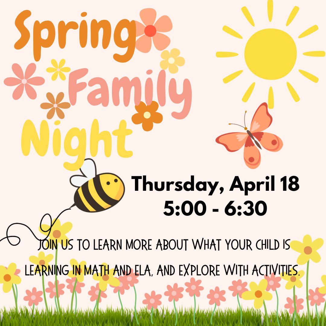 Our Spring Family Curriculum Night is THIS Thursday! #TeamDCS #ChargingTowardExcellence