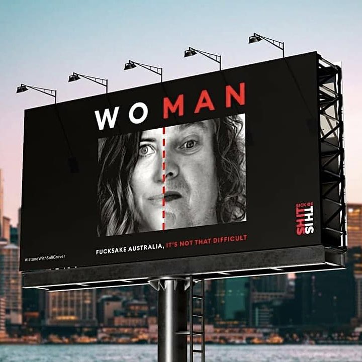 Rachael Wong (@rachaelwongaus) on Twitter photo Anyone know who’s responsible for this piece of art?
And no, sadly not a real billboard, but who thinks it should be? 🙋🏻♀️
#IStandWithSallGrover #Sallidarity #WhatIsAWoman #AdultHumanFemale #TicklevGiggle #AusPol
<a href="/salltweets/">Sall Grover</a> Anyone know who’s responsible for this piece of art?
And no, sadly not a real billboard, but who thinks it should be? 🙋🏻♀️
#IStandWithSallGrover #Sallidarity #WhatIsAWoman #AdultHumanFemale #TicklevGiggle #AusPol
<a href="/salltweets/">Sall Grover</a>