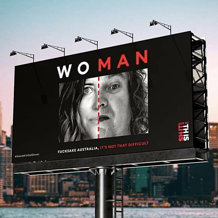 Anyone know who’s responsible for this piece of art?

And no, sadly not a real billboard, but who thinks it should be? 🙋🏻‍♀️

#IStandWithSallGrover #Sallidarity #WhatIsAWoman #AdultHumanFemale #TicklevGiggle #AusPol

@salltweets