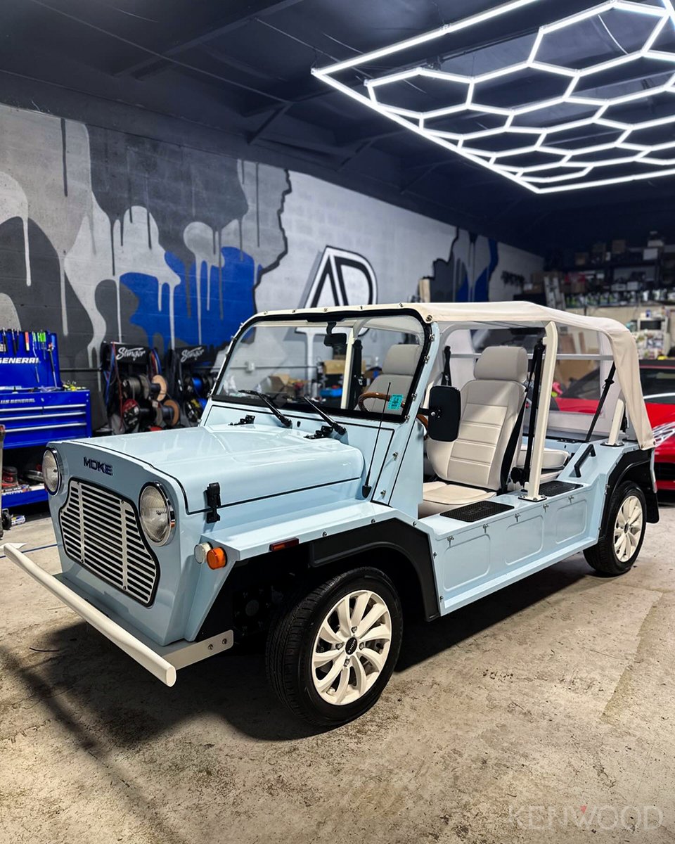 KENWOODUSA's tweet photo. All-electric Moke equipped with a 10.1 Kenwood receiver done by @AudioDesignNaples. 🤩

#KenwoodUSA
#LiveConnectedDriveConnected

#kenwood #kenwoodaudio #excelon #excelonreference #kenwoodcaraudio #caraudiosystem #caraudiofab #headunit #caraudioaddicts #caraudioshop #moke https://t.co/cQRZfSbiq5