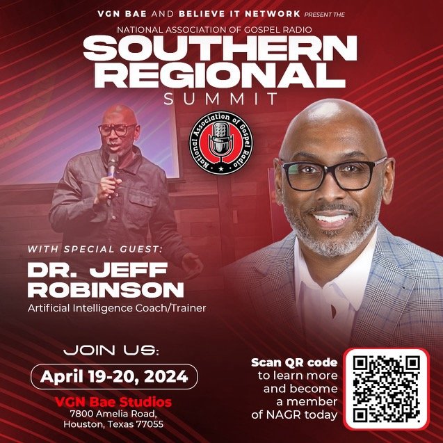 JRobUnited1's tweet image. Thank you NAGR for the opportunity to share on your platform! Let's "Make AI Work for YOU!"
#DrJeffSpeaks #AIRocks #MyPassion