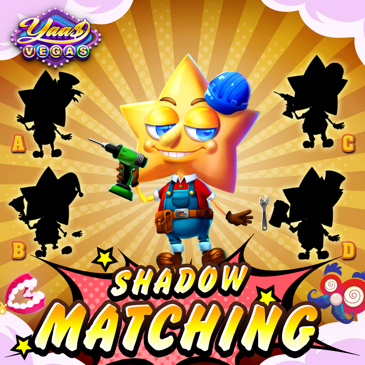 🧩 YAAS Shadow Matching 🤔

#YAAS #CasinoGames #SlotMachine #Slotgame #BigWins #GetLucky #Jackpot #LuckyStreak #ShadowMatch