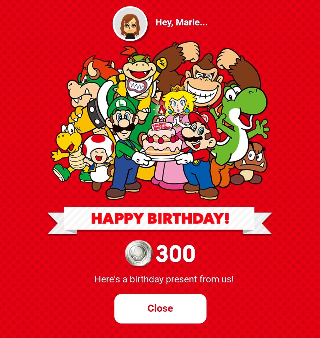 Thanks Nintendo, but where can I use this??? #Nintendo #BirthdayGirl