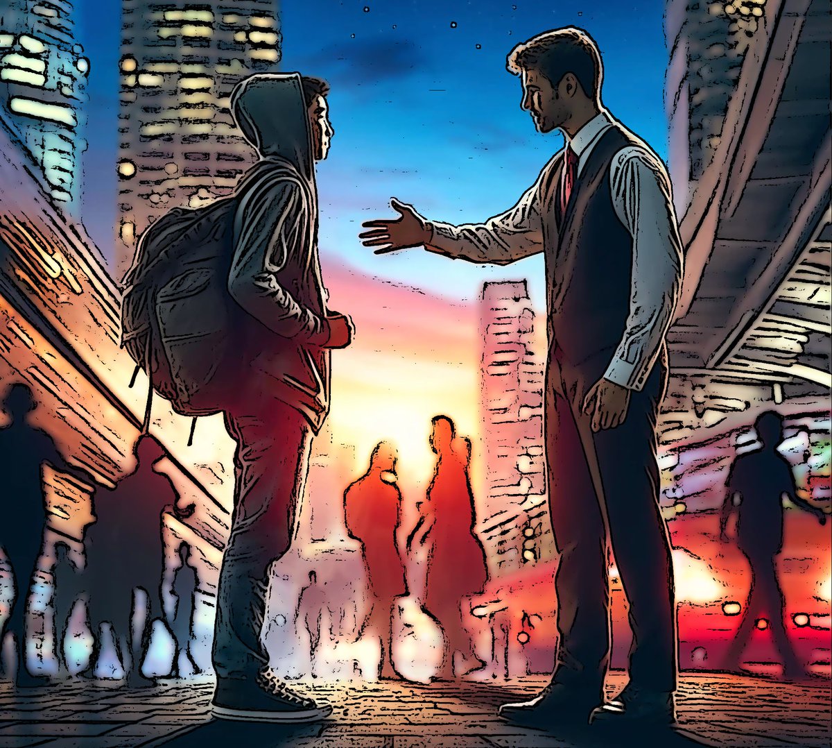 kosiew's tweet photo. A hand extends, kind
Lost yet found, a stranger's guide, 
Paths cross, help arrives.
#UnexpectedHelp #Reflective #Poetry https://t.co/NfCh2UfBaL