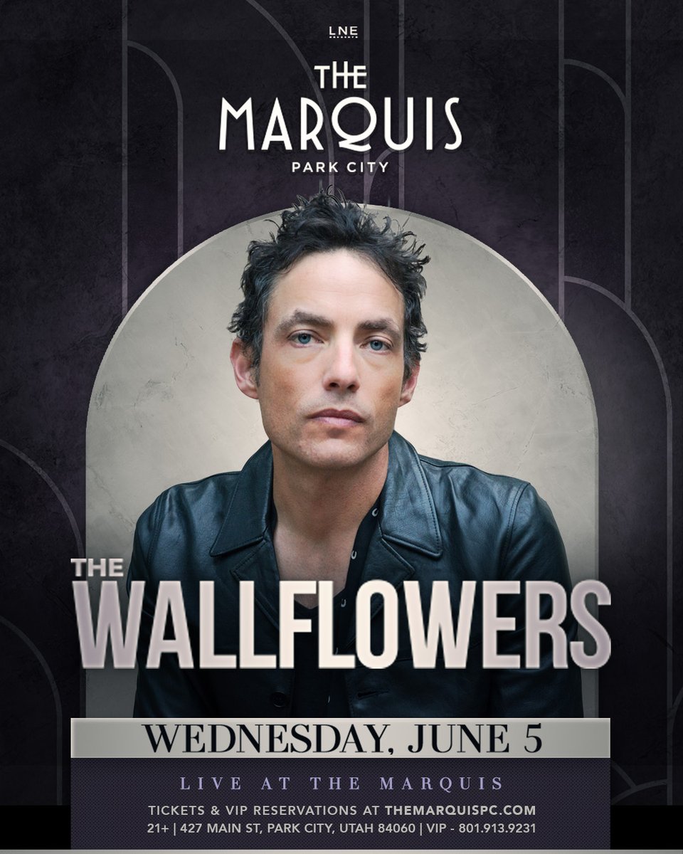 Have you been up to @themarquispc yet?🎸More Live Music on Historic Main Street to come! 

5.18 - @TribalSeeds
6.05 - @TheWallflowers Performing Live!

+ More shows announcing soon🙌

Get tickets & meet us in Park City for a good time🎵 LNEPresents.com

#TheMarquisPC #LNE