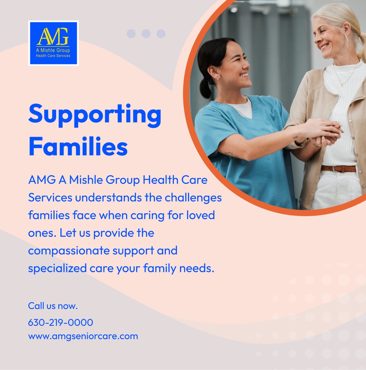 AMG A Mishle Group Health Care Services is here to support your family with compassionate care and specialized services. Trust us to provide the support and peace of mind you deserve. 

#FamilySupport #HomeCare #BloomingdaleIL