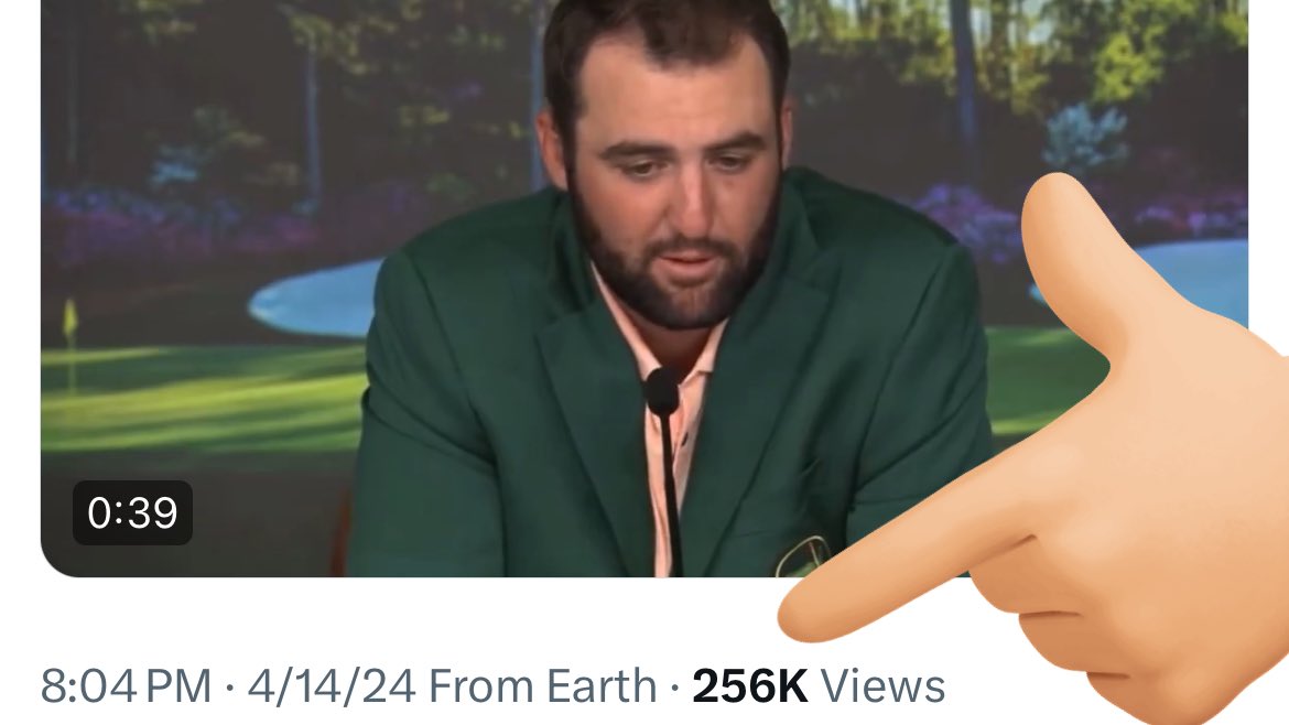 JonnyRoot_'s tweet photo. X is best when Christian content is going viral. 

Millions of people are hearing the Gospel being preached by an athlete (Scottie Scheffler). 

You love to see it 👏 https://t.co/YPLyJZKSQu
