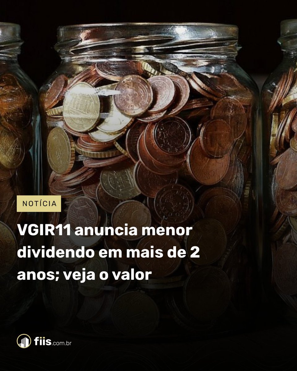 FIIsbr's tweet photo. O fundo imobiliário VGIR11 vai pagar R$ 0,10 por cota em dividendos no mês de abril, o que representa o menor valor dos últimos 27 meses, ou seja, mais de 2 anos.

Saiba mais em: https://t.co/UBBVBjYX9b https://t.co/3Mb2PBZrE7