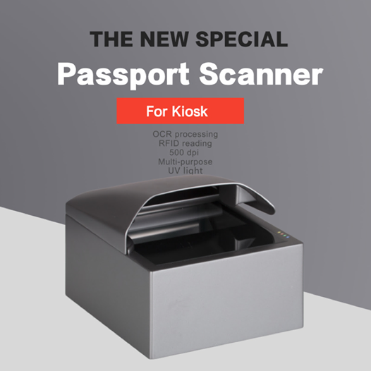 A full-page #passportreader can capture the information from #passports, #epassports, id cards, etc. Fields of application include personal data recording at the airport #checkin, #visitor data collection in hotels and companies, entrance control in casinos and many more. #kiosks