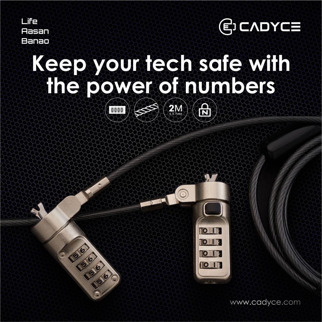 cadyceinc's tweet image. Protect your devices with the CA-NWCLK Numbered Wedge Cable Lock: personalized 4-digit combination and durable steel cable for effortless security. Safeguard laptops and monitors with ease and peace of mind.
#cadyce #locks #numberlock #2m
