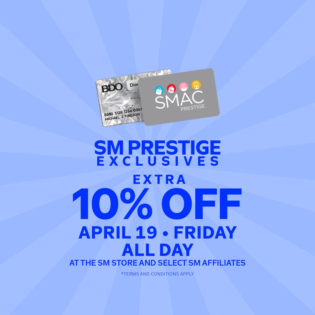 smcitydavao's tweet photo. The BIGEST SALE this SUMER is here! 🌞🙌🛍️

Get ready to shop for the hottest gift items and season must-haves and enjoy up to 70% off mallwide at the #SM3DaySale! 😱

All this and so much more only at SM City Davao! 🫰

#GetHypedatSM
#EverythingsHereAtSM https://t.co/eqJzH3RUlJ