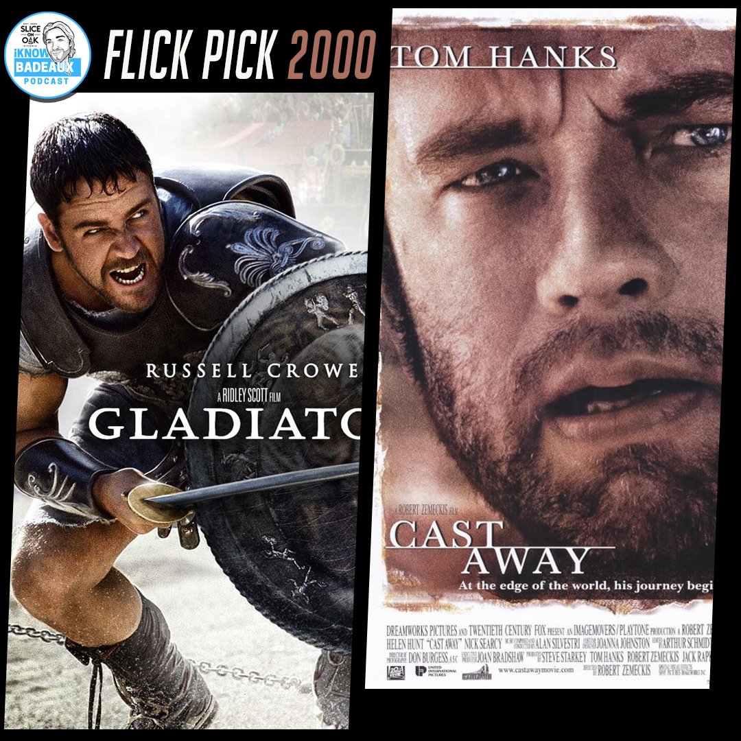 👎🎞🎥 Movie Monday 🎥🎞🏐
Flick Pick 2000: Gladiator Vs Cast Away

#MovieMonday #Gladiator #CastAway #2000sClassics #EpicShowdown #RussellCrowe #TomHanks #JoaquinPhoenix #Wilson #RidleyScott #RobertZemeckis