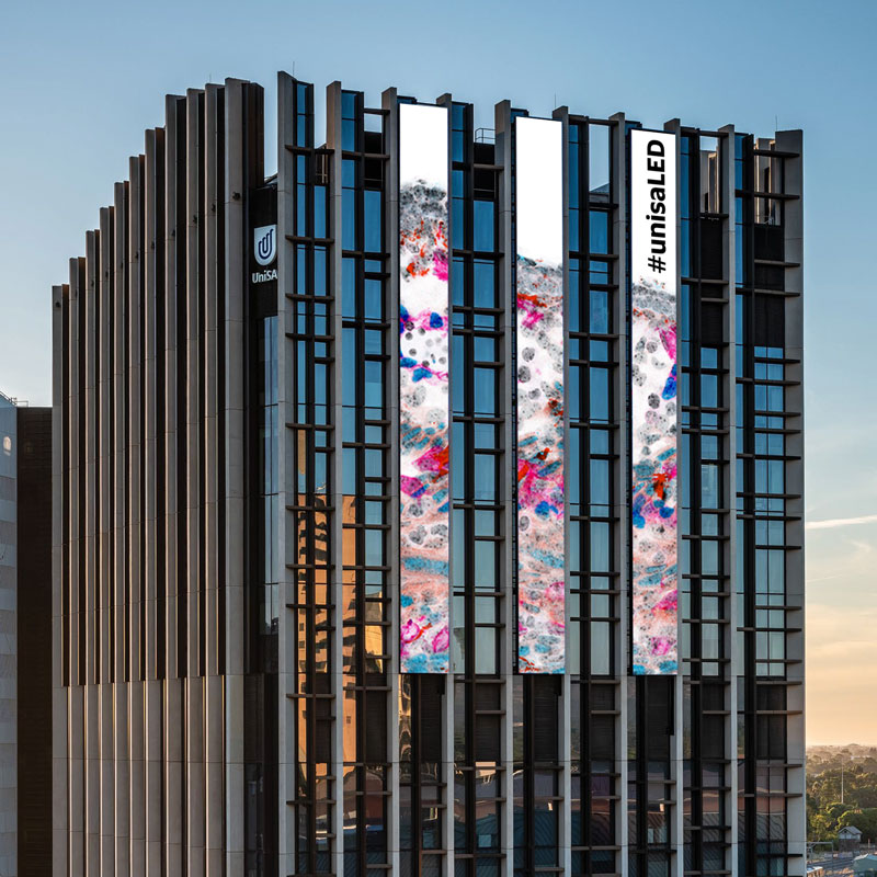 Celebrate World Art Day by immersing yourself in creativity at UniSA's galleries, museums or centres. Or just by looking up at our #unisaLED screen. You'll encounter an intriguing, thought-provoking, dynamic and diverse range of art. brnw.ch/21wIOpv