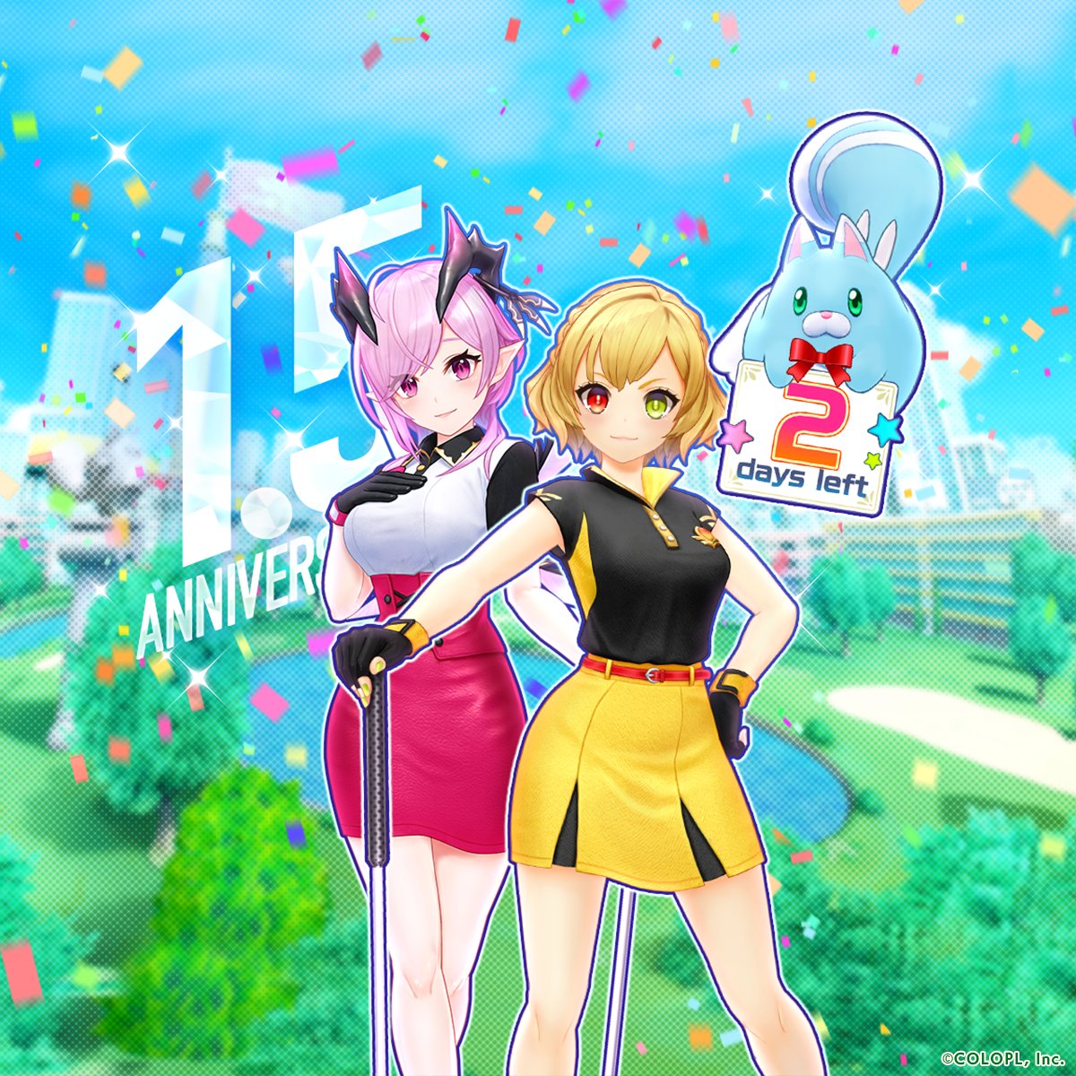 wcat_golf's tweet photo. ⛳️#白猫ゴルフ 『1.5周年』まで、いよいよあと2日⛳️

今日のカウントダウンはオスクロルとシャルロット！

【4/26】に登場する “やりごたえバツグン” の新コンテンツ、その名も…？
このあとの投稿を要チェックです！ https://t.co/CEZMYBJlBk
