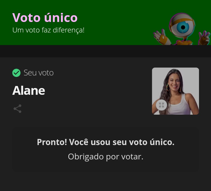 itzbeatrizzz's tweet photo. Votei até o último segundo, agora é tudo ou nada 🔥

#BBB24 #FORALANE #TeamIsabelle https://t.co/xqdOSmmwPI