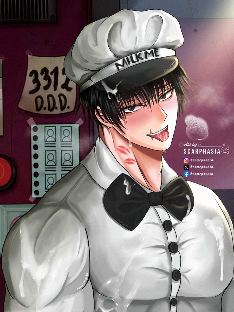 scarphasia's tweet photo. Toji as a Milkman ✨
I forgot to post this art long time ago😂
#art #post #TojiFushiguro #toji #Milkman #milkmanfanart #JujutsuKaisen https://t.co/EkzpXdtMhu