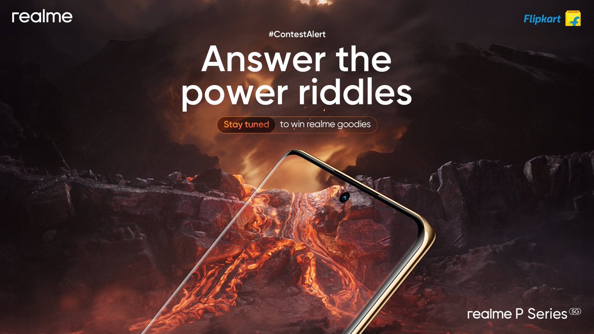 #ContestAlert Sharing the power to take over the smartphone industry with a powerful giveaway! Stay tuned for the #contest and answer using #realmePseries5G to #win realme goodies Know more: bit.ly/4aTWkHM